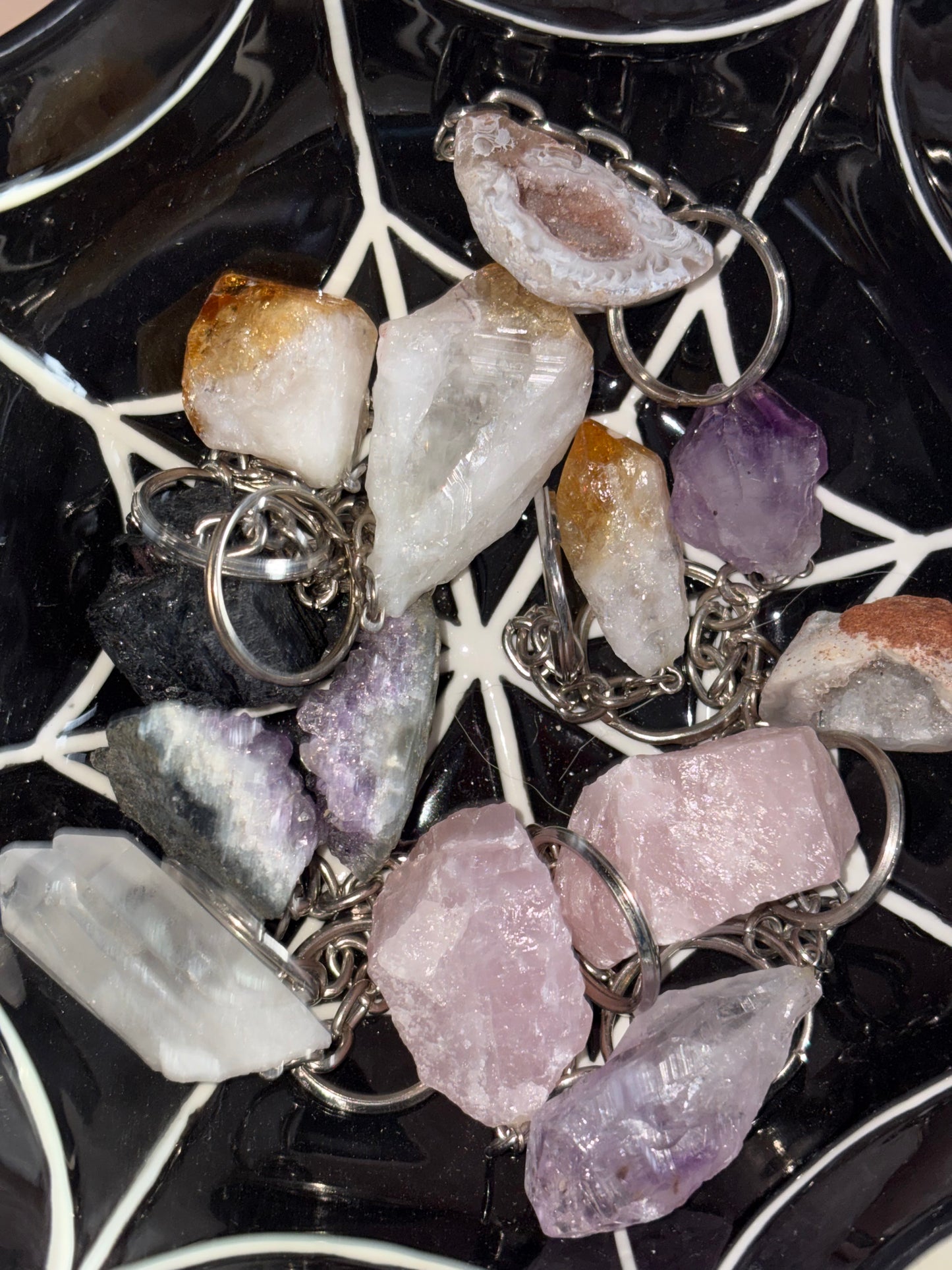 Crystal keyrings
