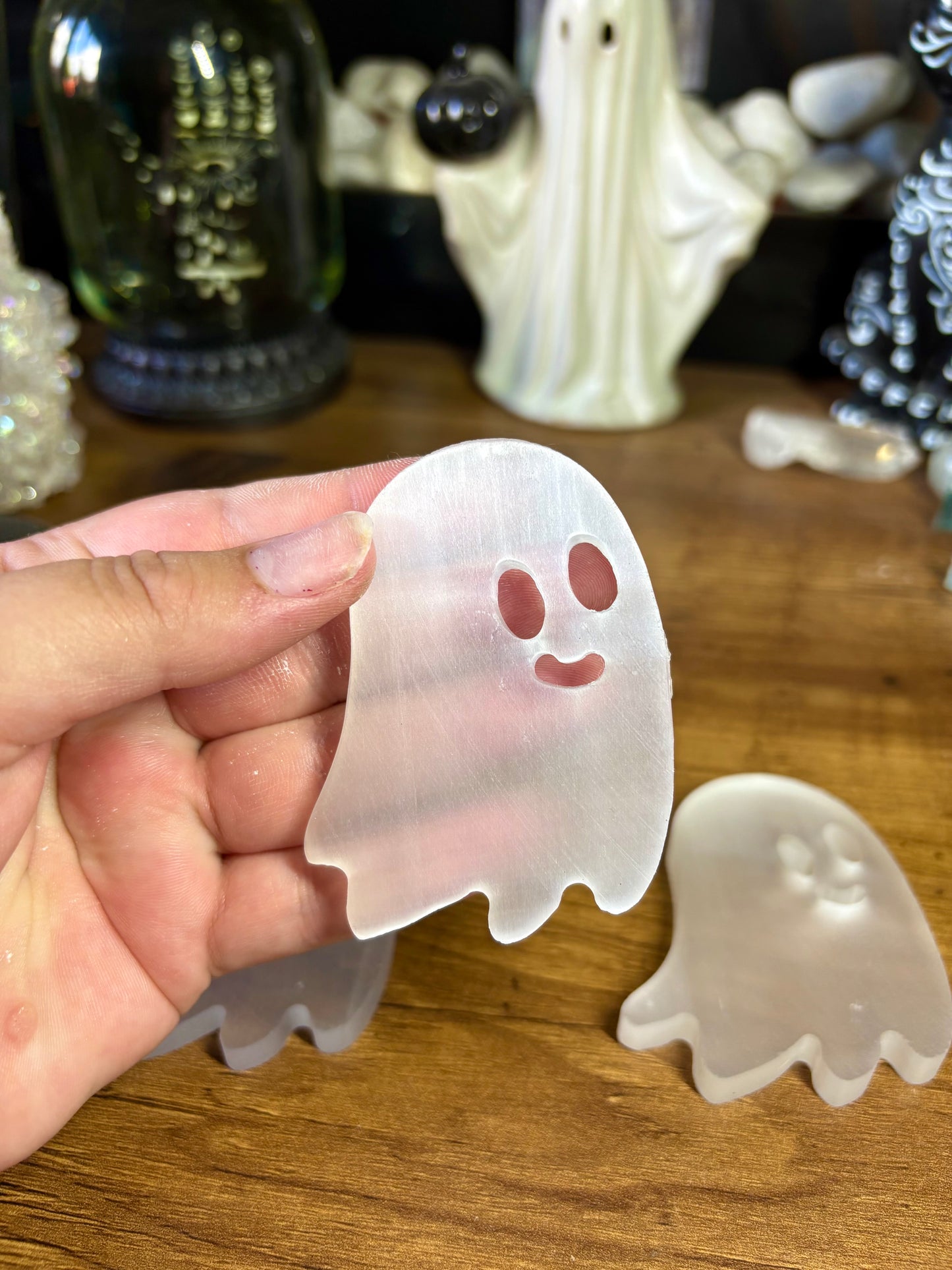 Selenite crystal ghosts