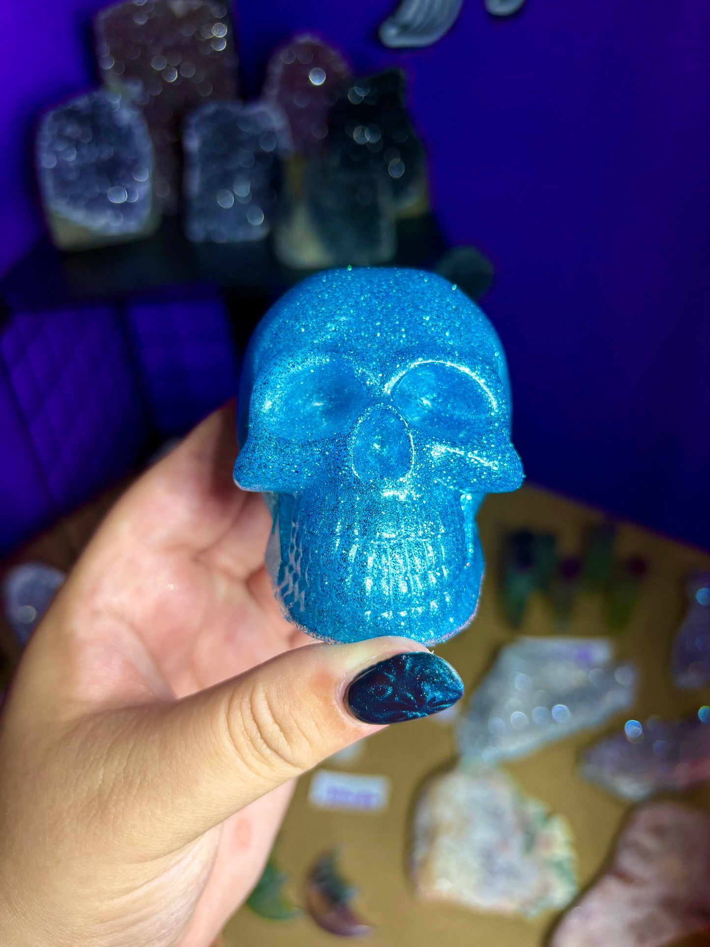 Glitter skulls