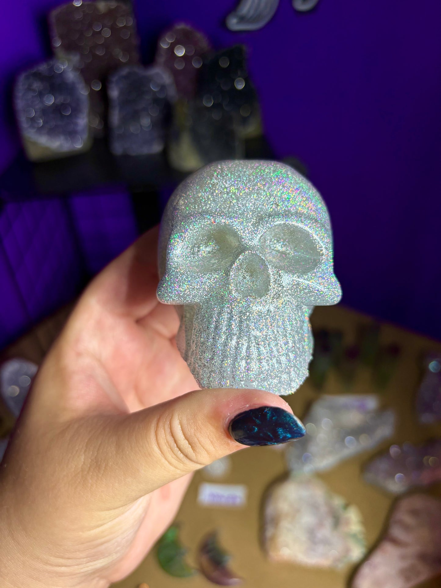 Glitter skulls