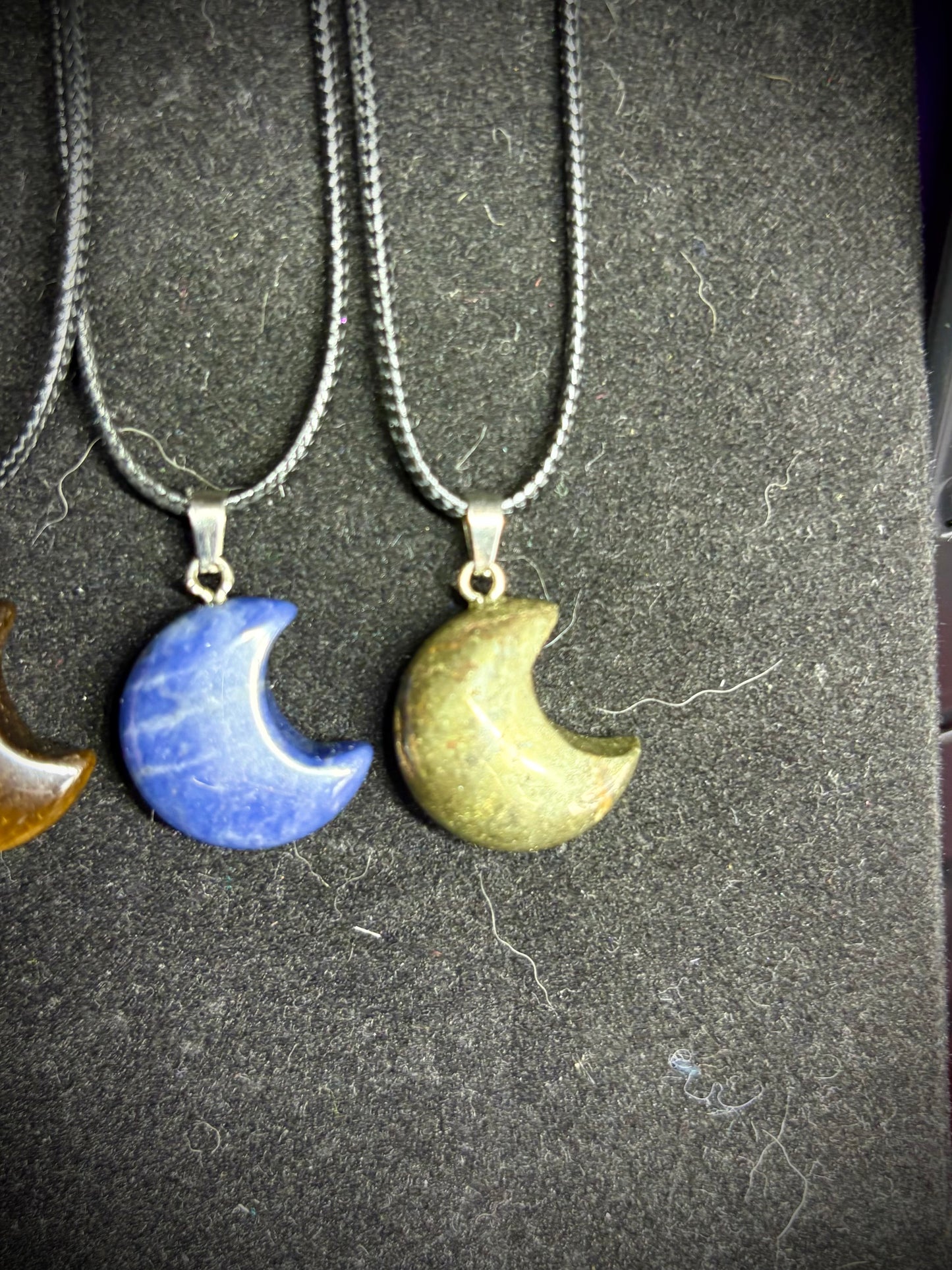 Crystal moon necklaces