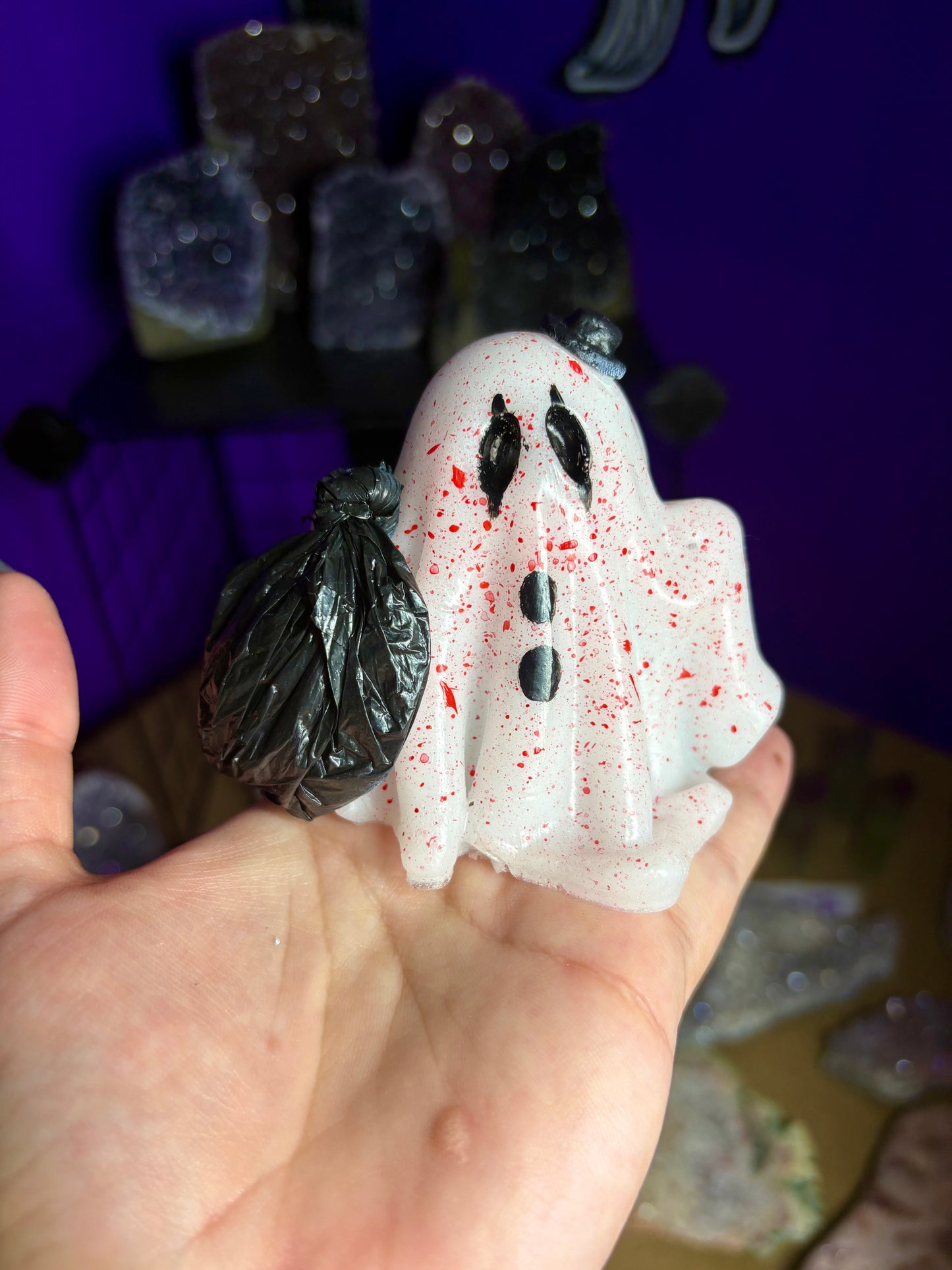 Art The Clown inspired 3D resin ghost