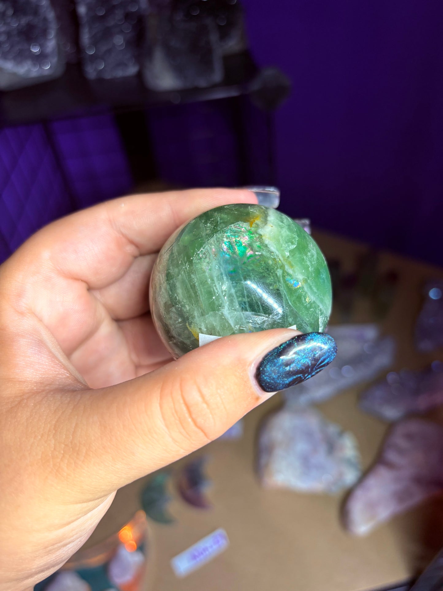 Fluorite sphere