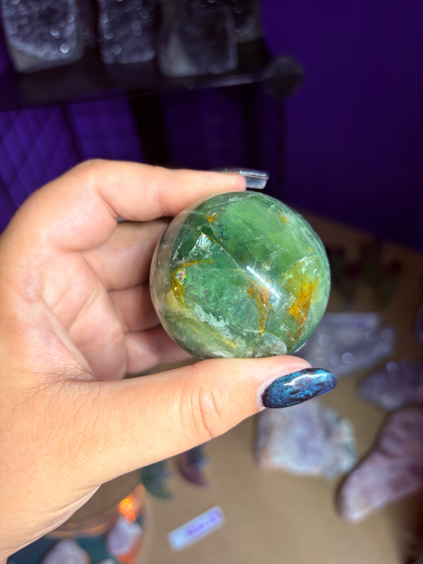 Fluorite sphere