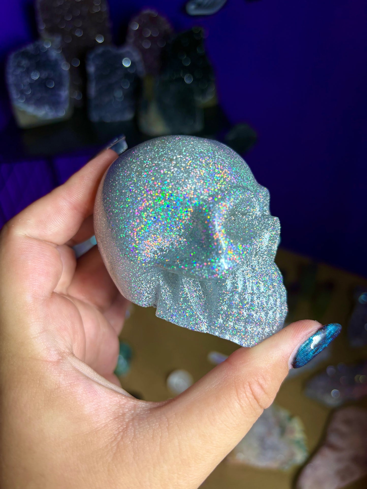 Glitter skulls