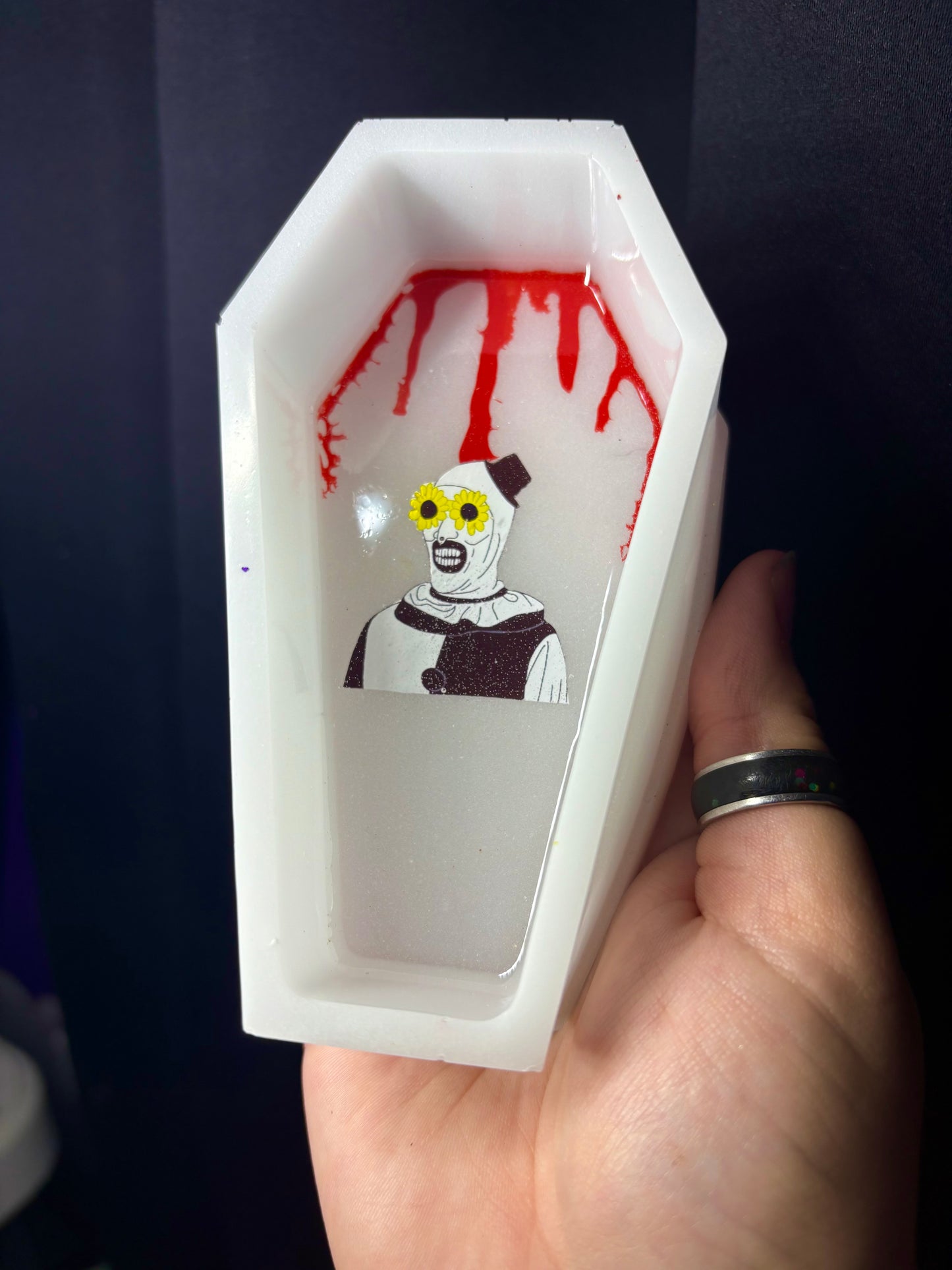 Art inspired horror coffin box