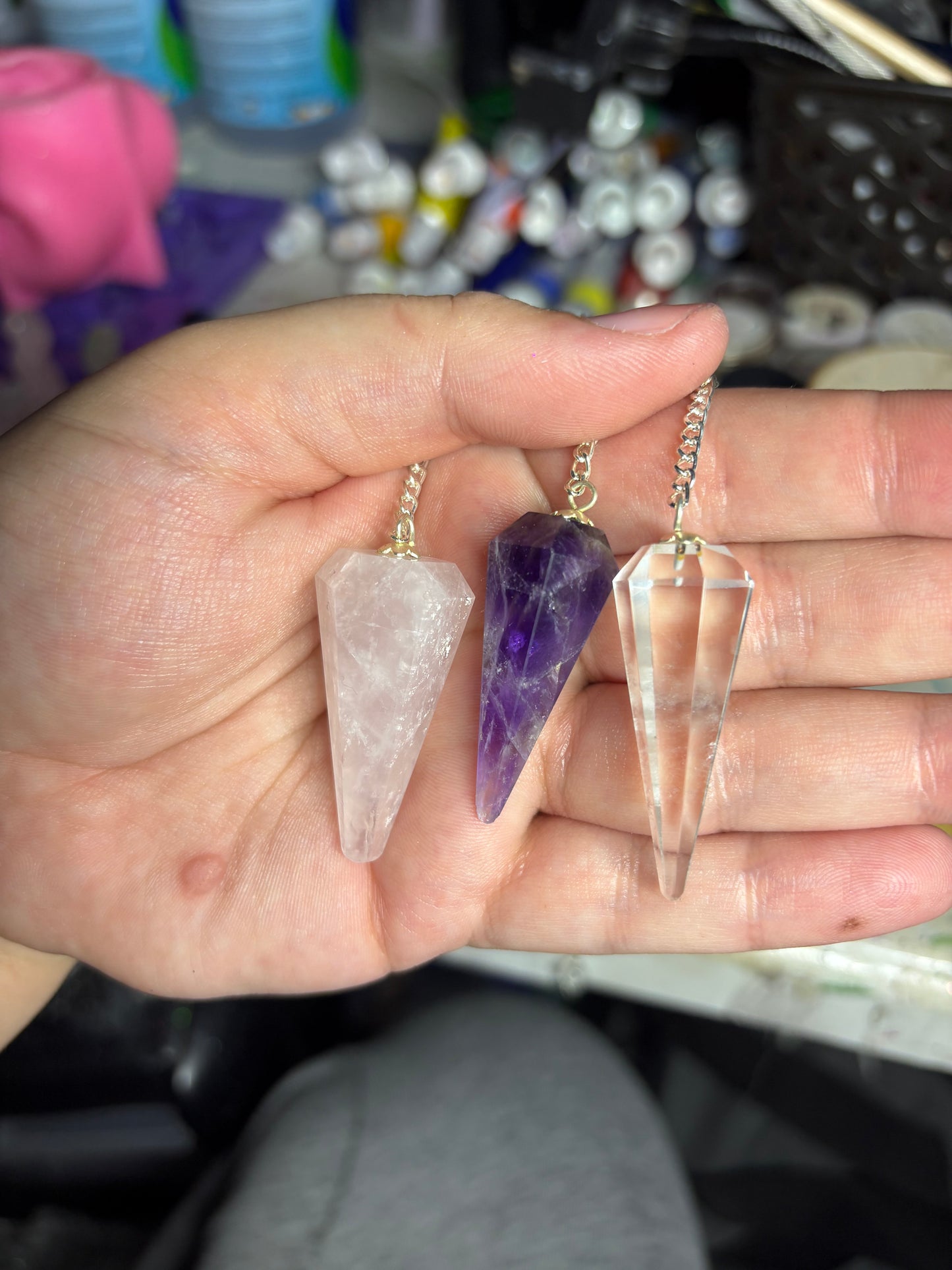 Crystal pendulums