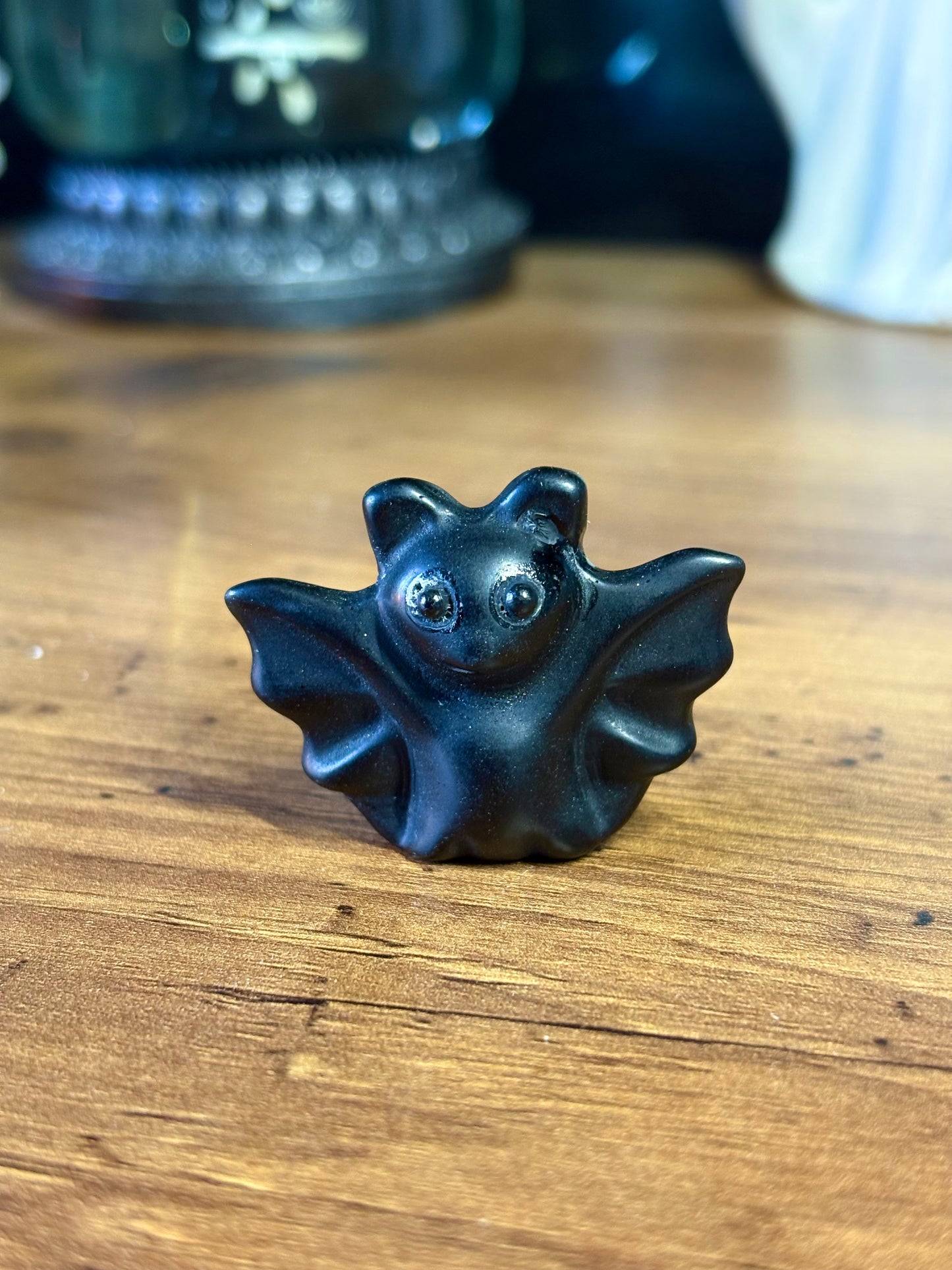 Crystal bat carvings