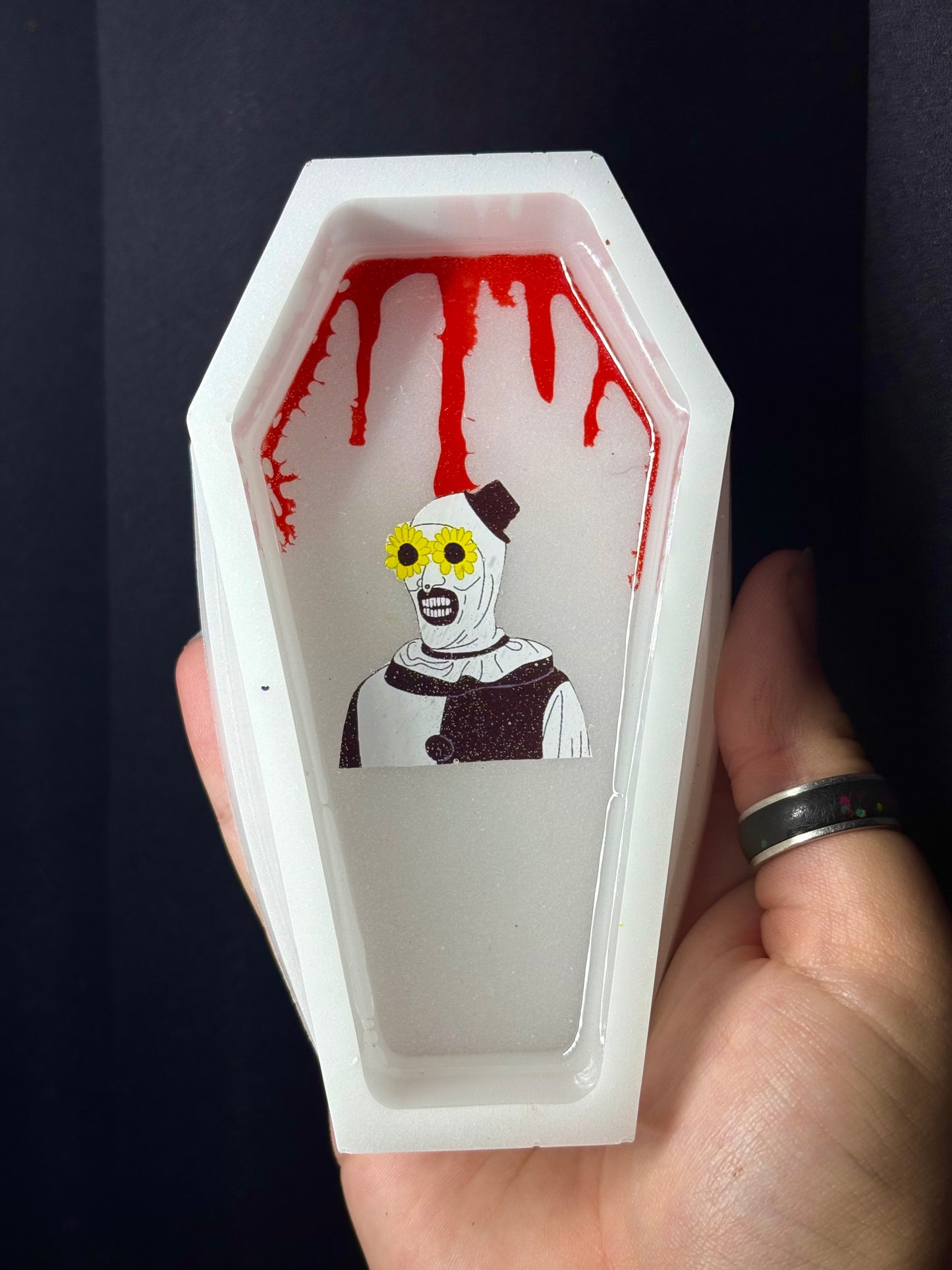 Art inspired horror coffin box