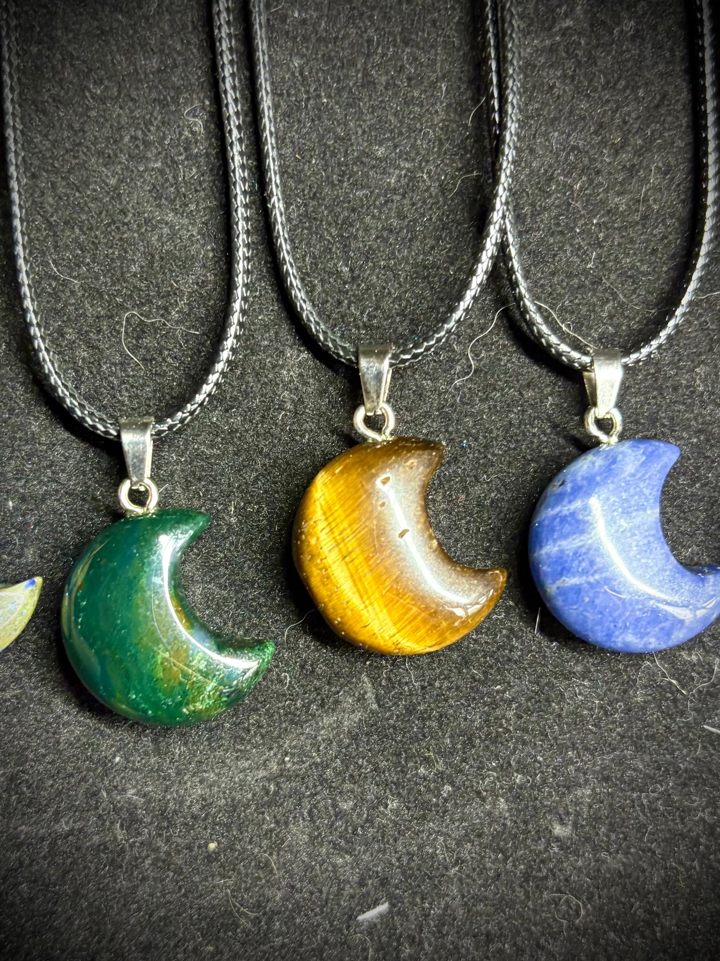 Crystal moon necklaces