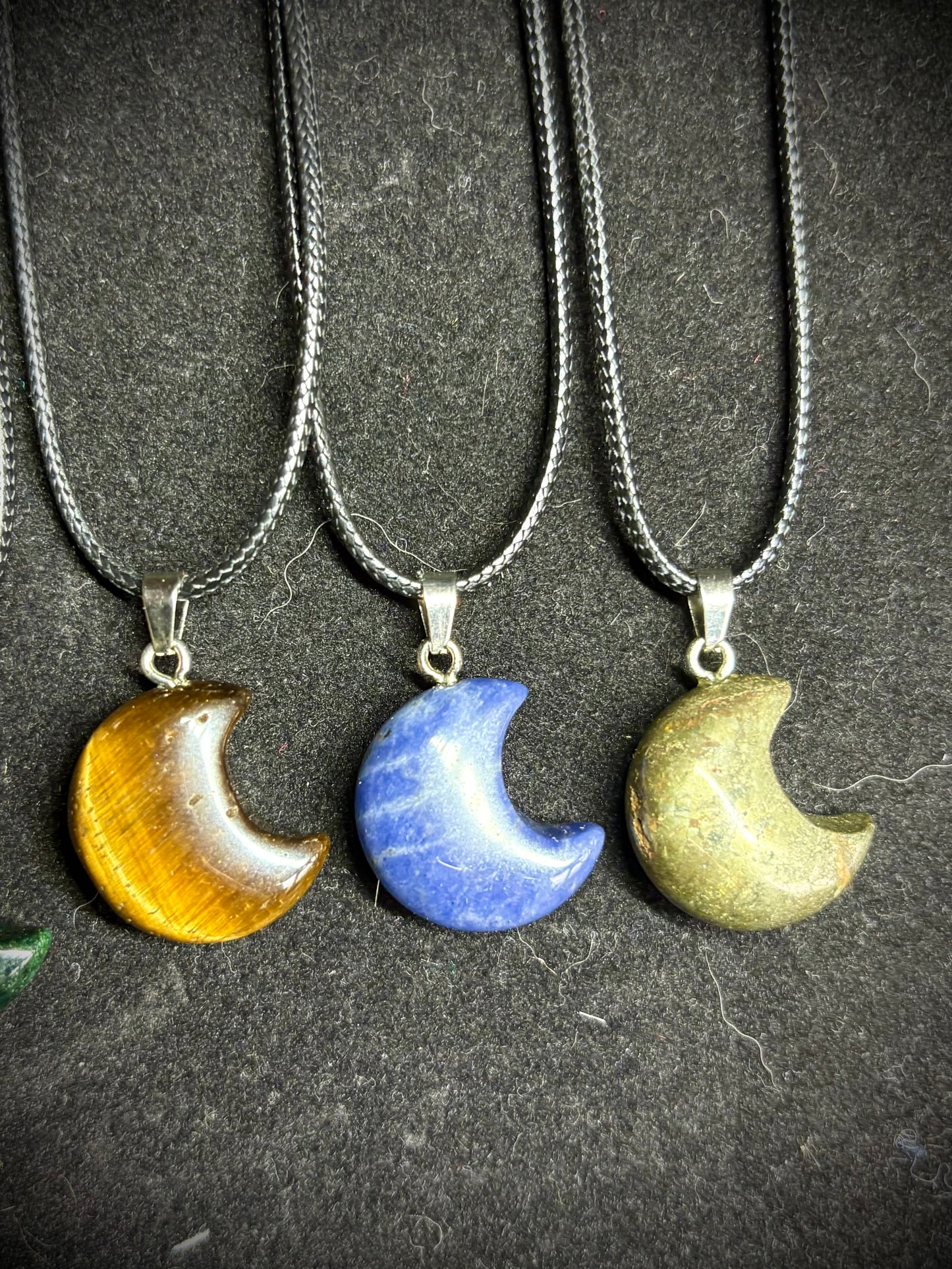 Crystal moon necklaces