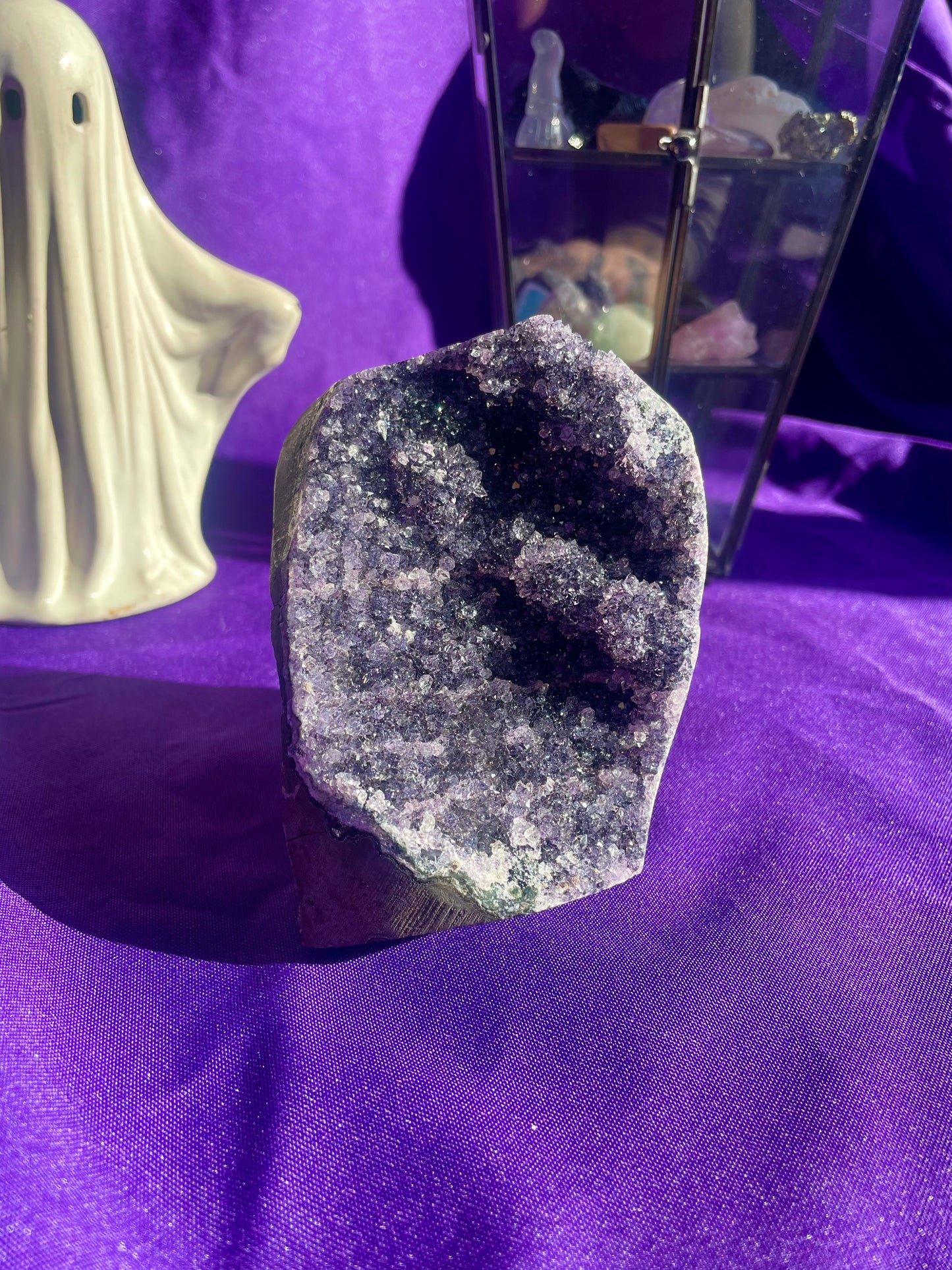 Druzy Amethyst cut base