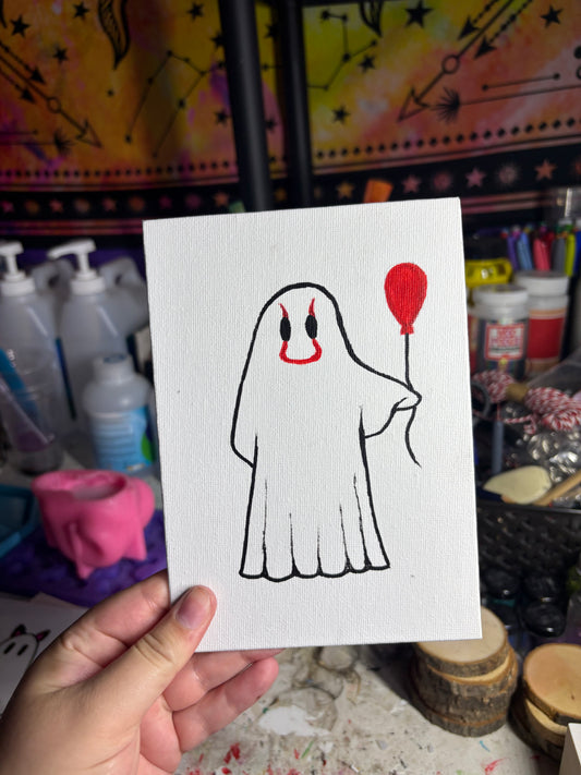 IT inspired ghostie painting