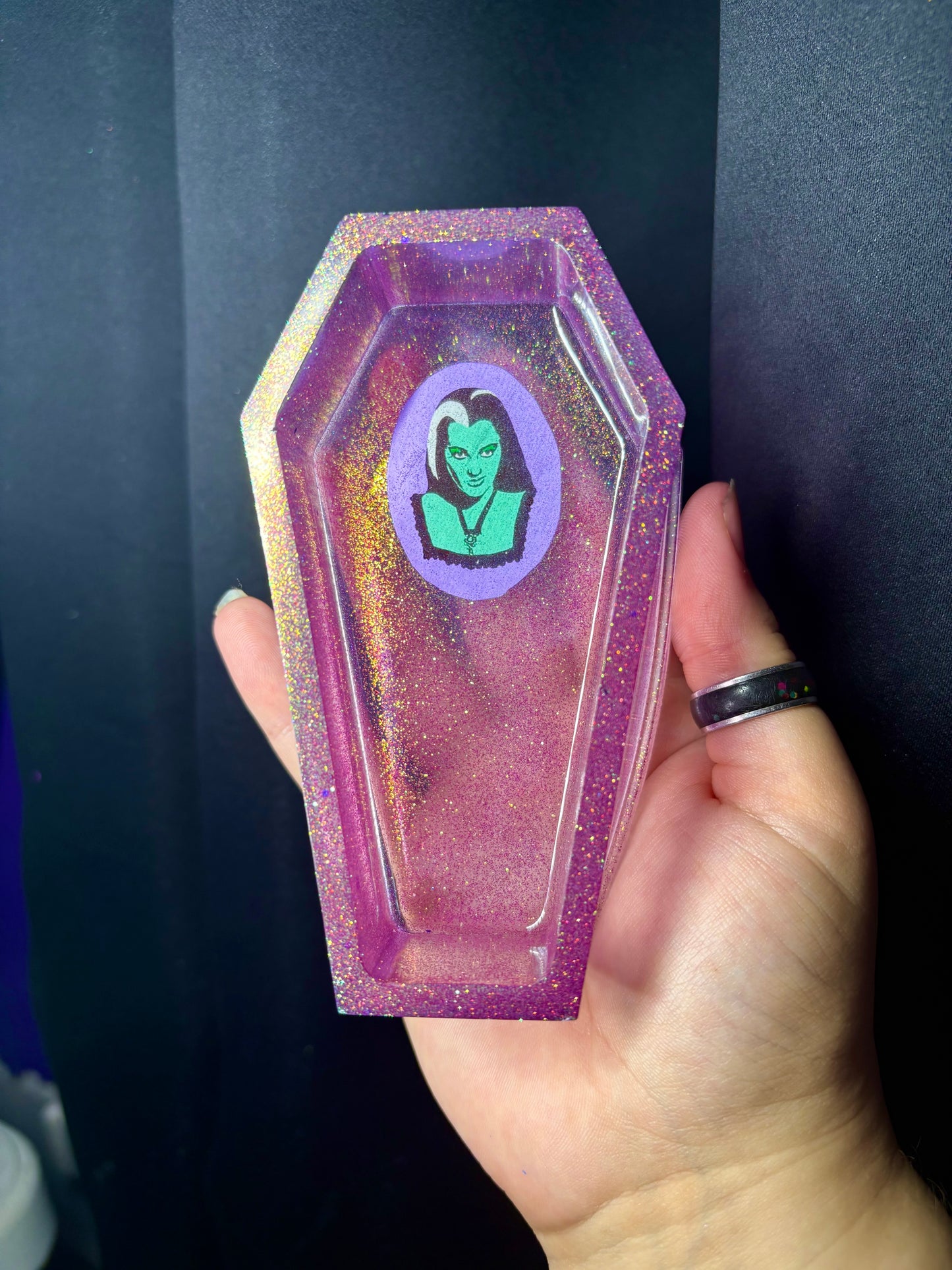 Lily Munster inspired coffin box