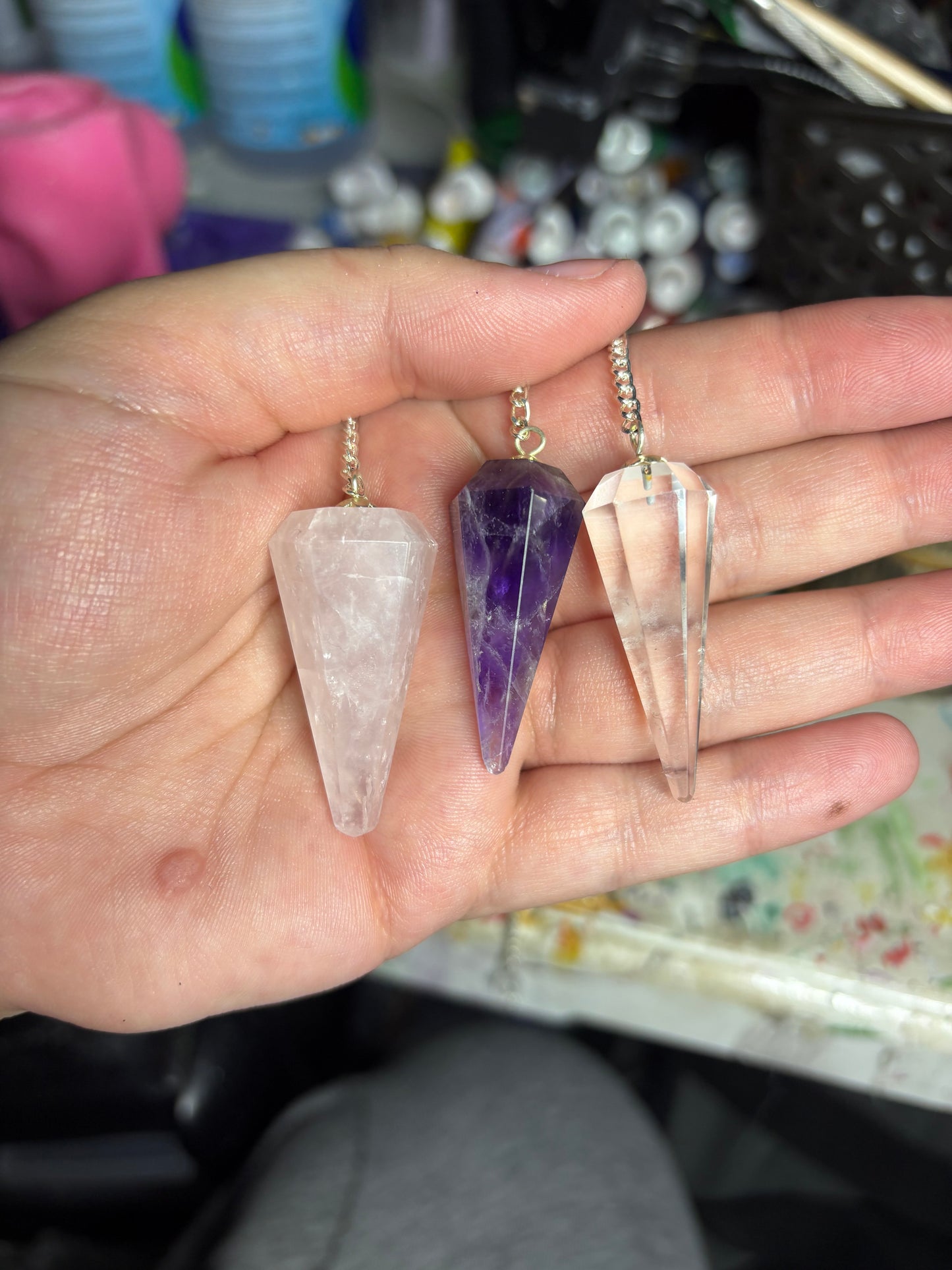 Crystal pendulums