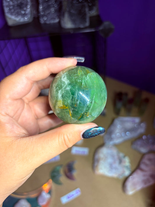 Fluorite sphere