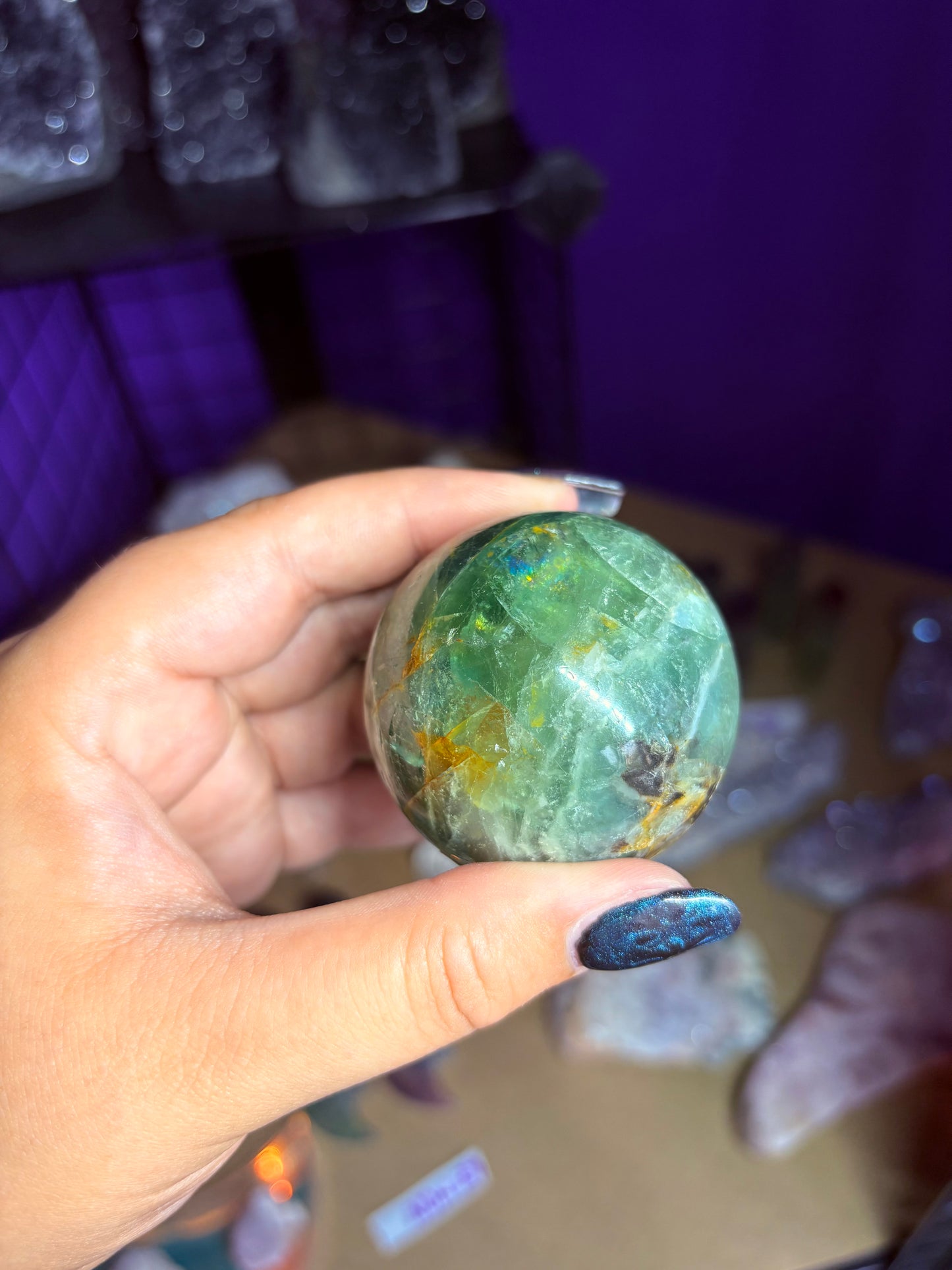 Fluorite sphere