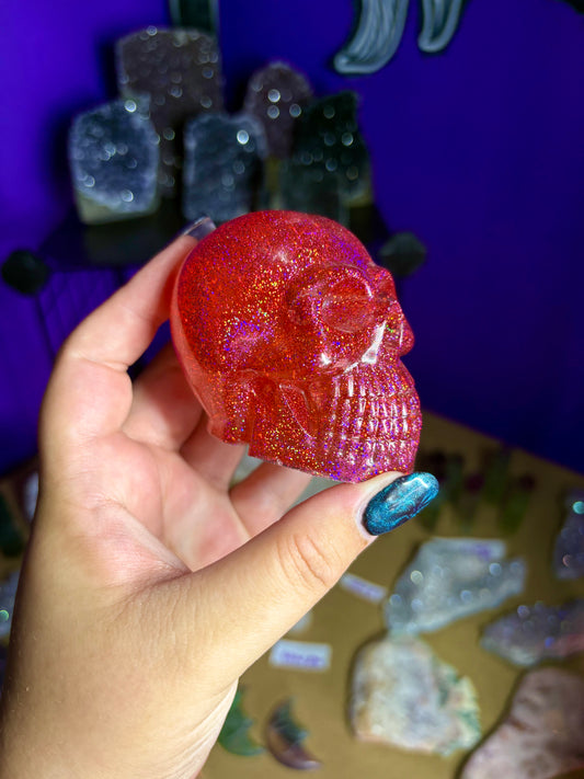 Glitter skulls