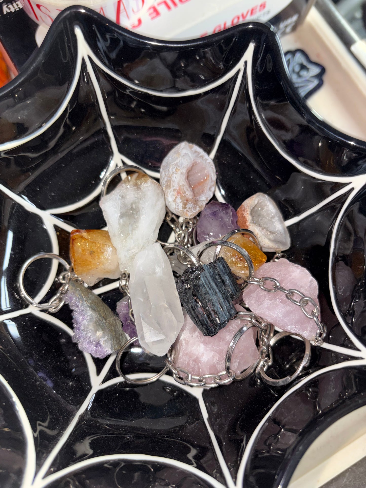Crystal keyrings
