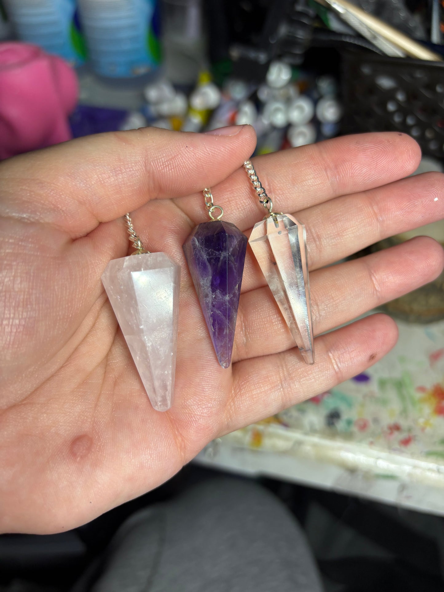 Crystal pendulums