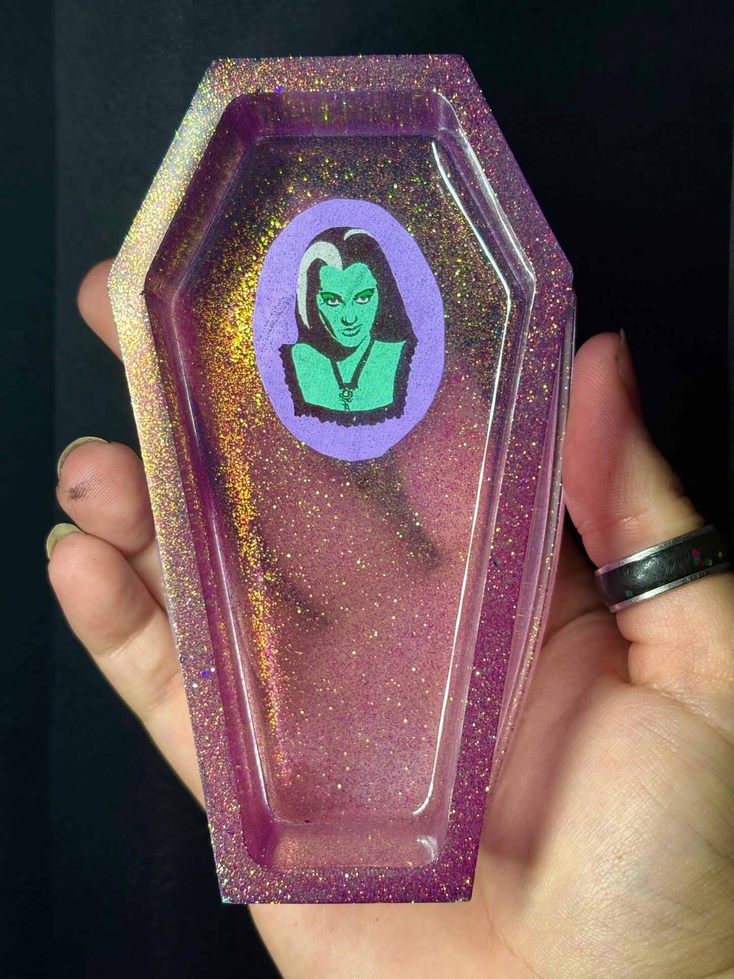 Lily Munster inspired coffin box