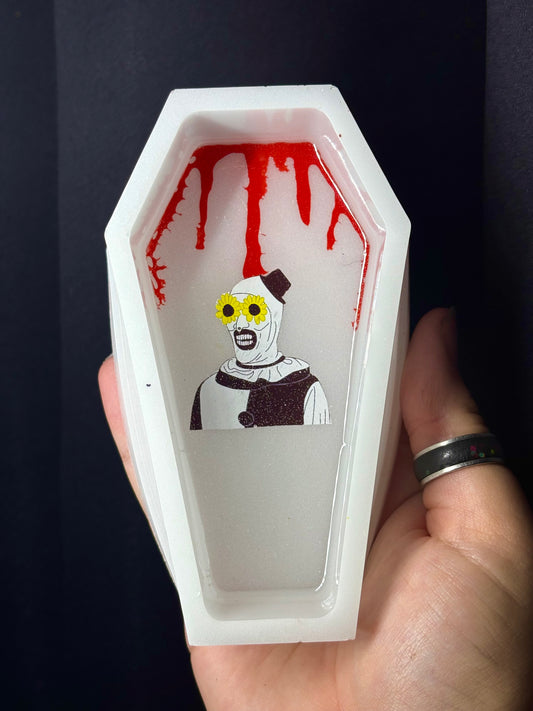 Art inspired horror coffin box