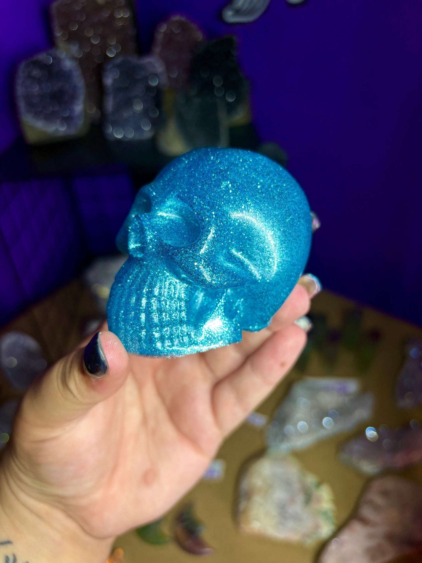 Glitter skulls