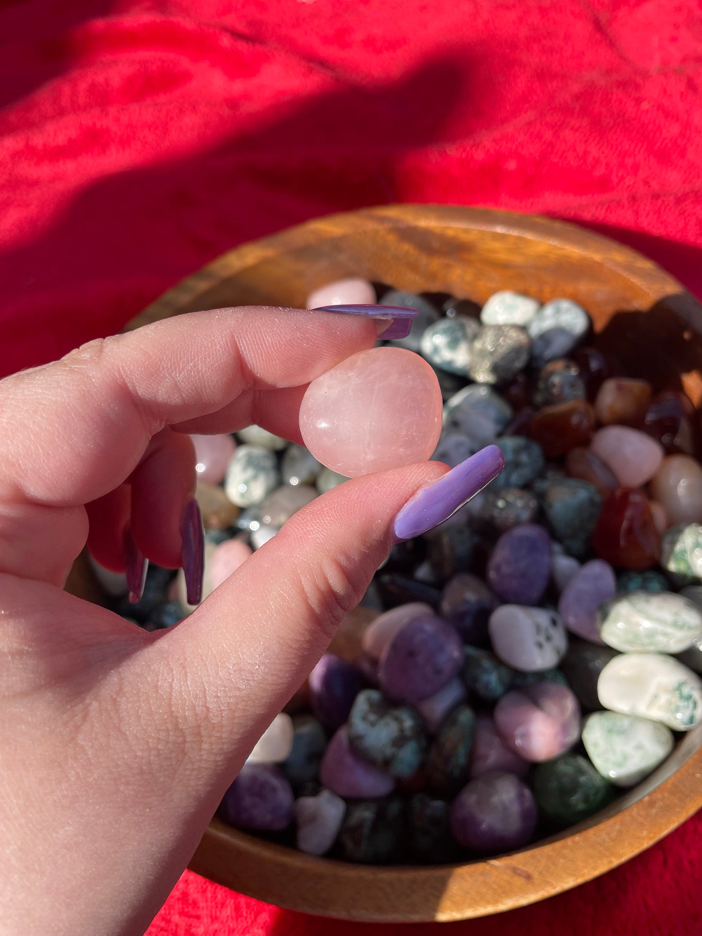 Crystal tumble stones