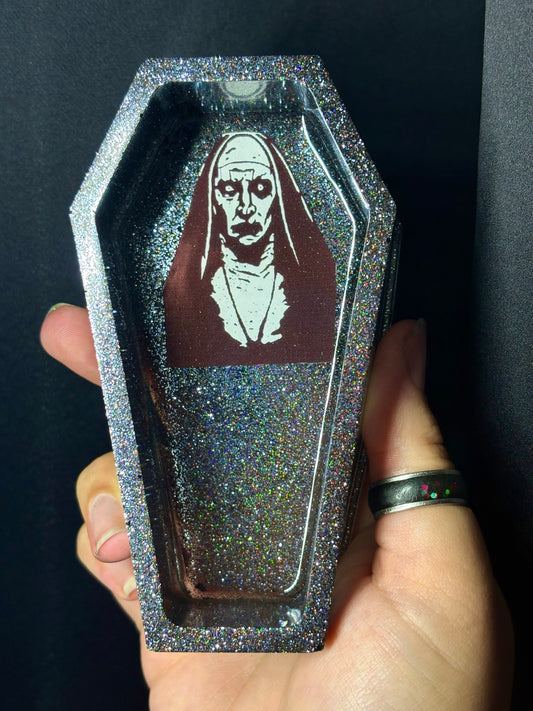 The nun inspired horror coffin box